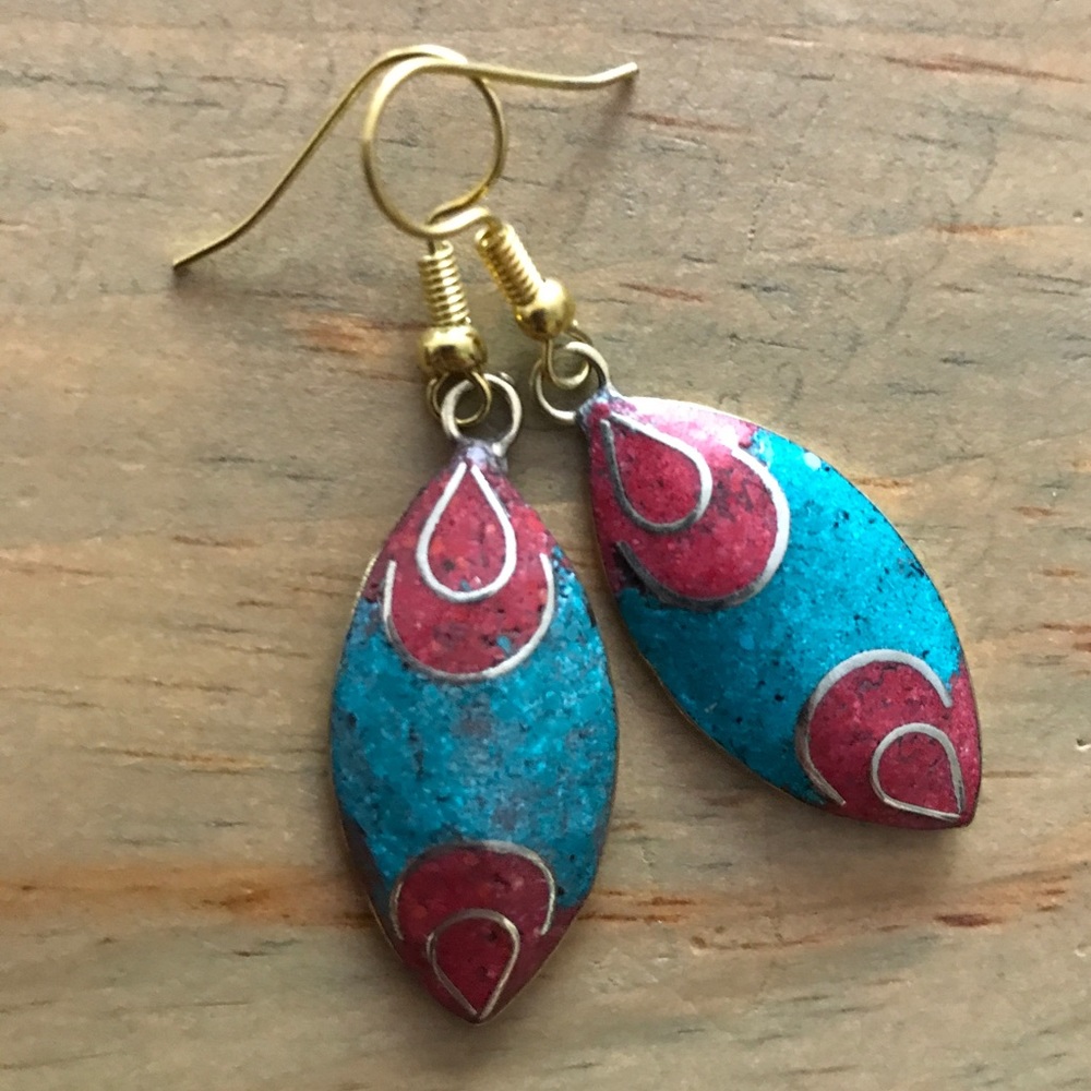 🇳🇵 Nepalese/ Nepali Brass Ethnic Earrings